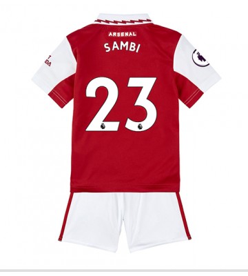 Arsenal Albert Sambi Lokonga #23 Hjemmedraktsett Barn 2022-23 Kortermet (+ Korte bukser)